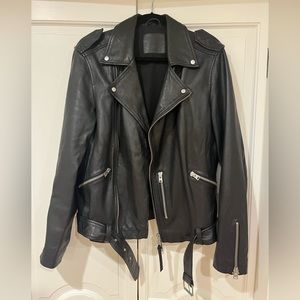 All Saints Leather Biker Jacket